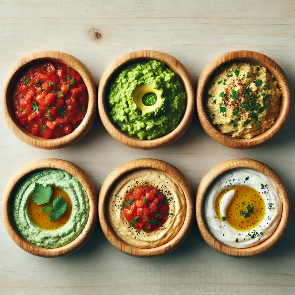 Mini Acacia Bamboo Bowls - 4Pcs