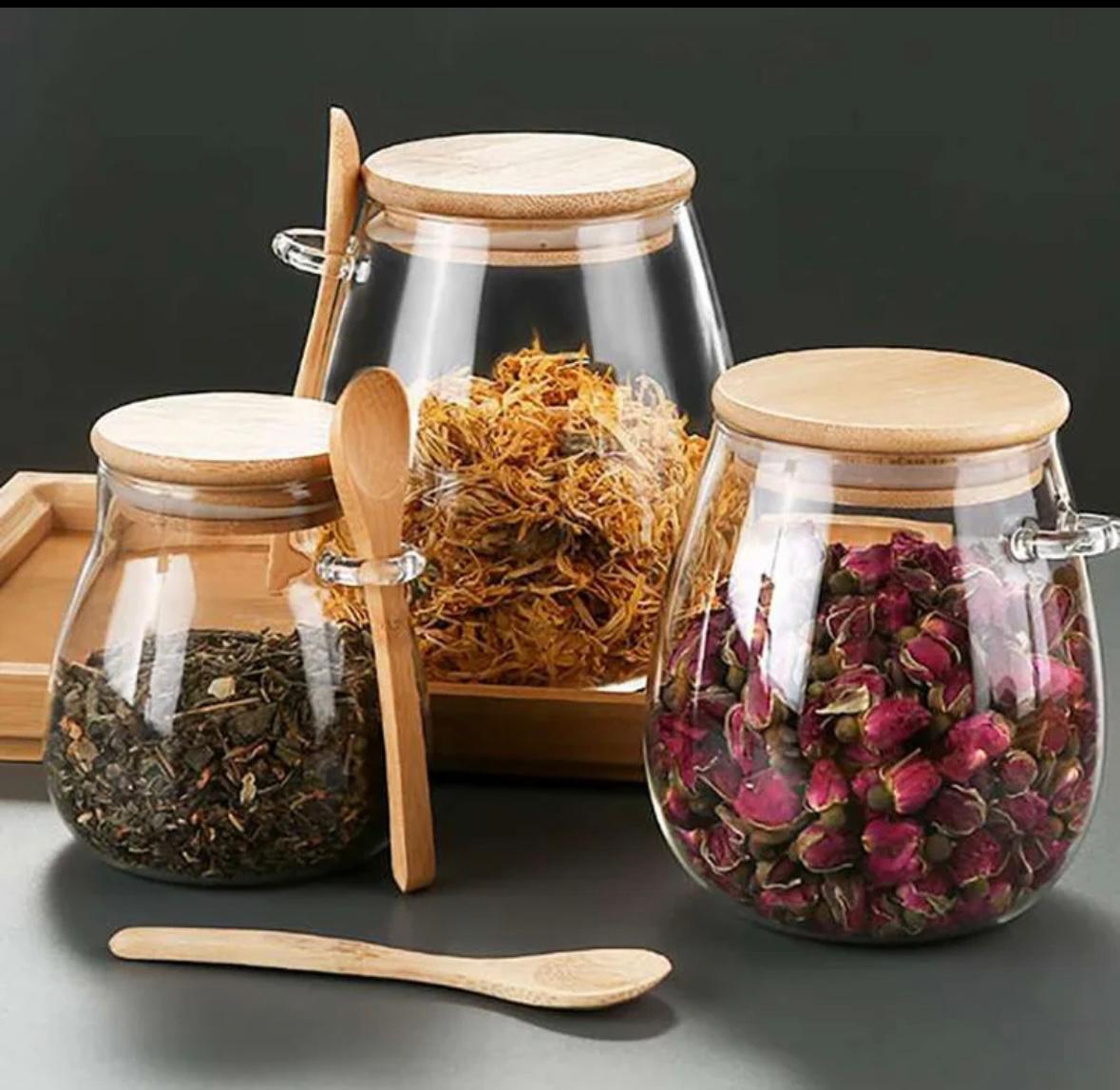 Glass Jars - 3Pcs
